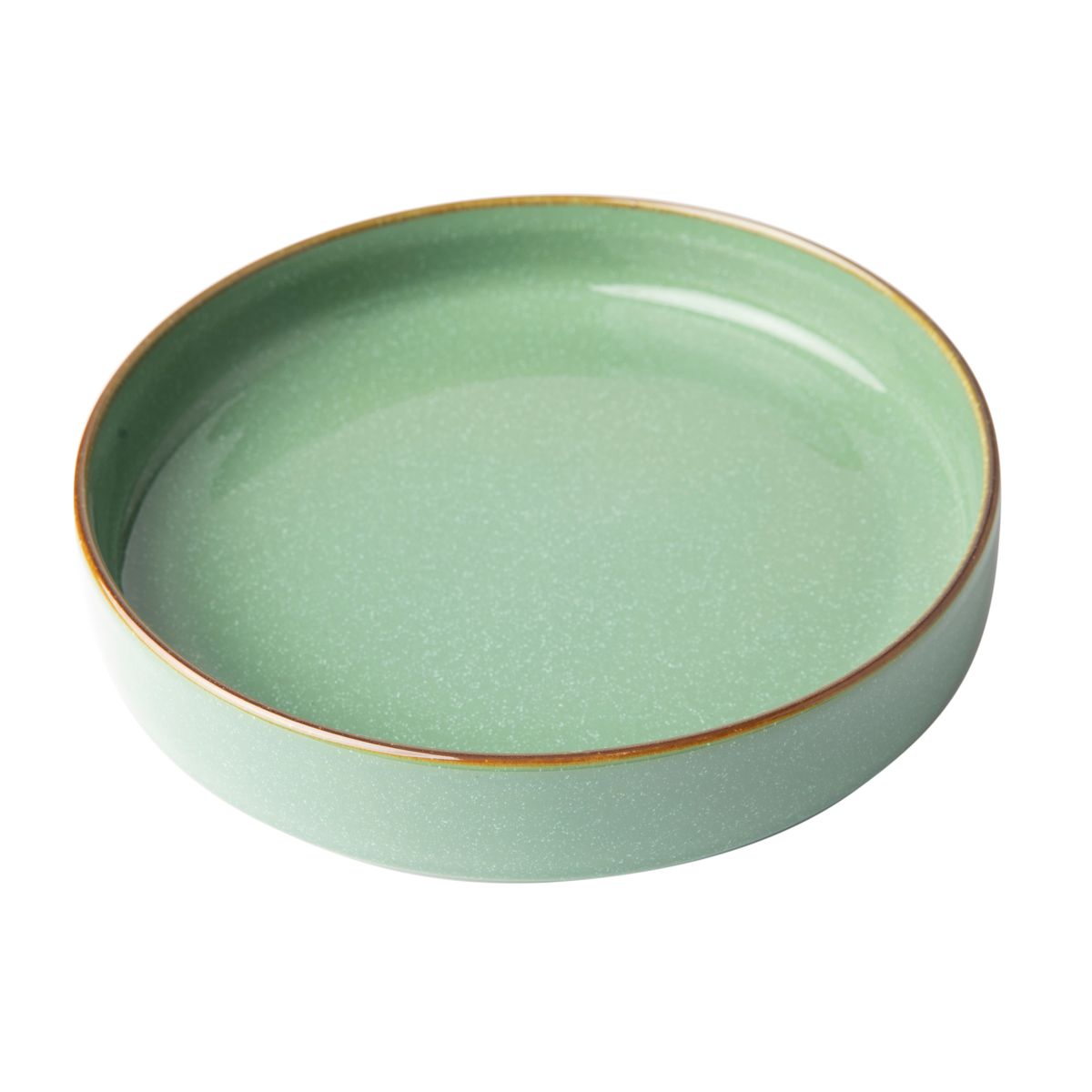 Omada Flat Stackable Green Pasta Bowl Set of 4