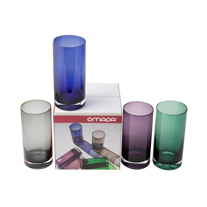 Omada Hi Ball Blue Set of 4