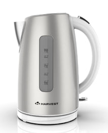 Taurus Kettle 360 Degree Cordless Stainless Steel With White Trim 1.7L 2200W "Arctic"
